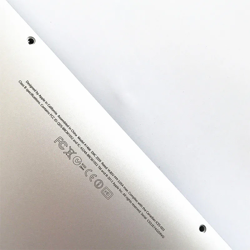 Новая задняя крышка Нижняя корпус 604 2974 для Macbook Air 13 &quotA1369 A1466 2010 2011 2012 2013 2014 2015