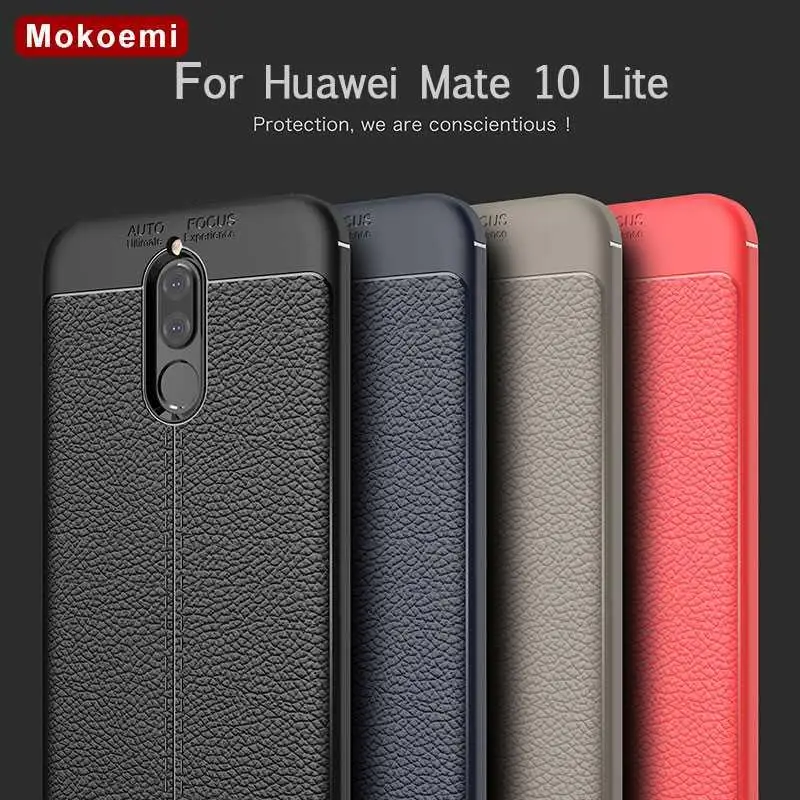 Модный ударопрочный чехол Mokoemi с узором Личи мягкий 5 9 дюйма для Huawei Mate 10 Lite