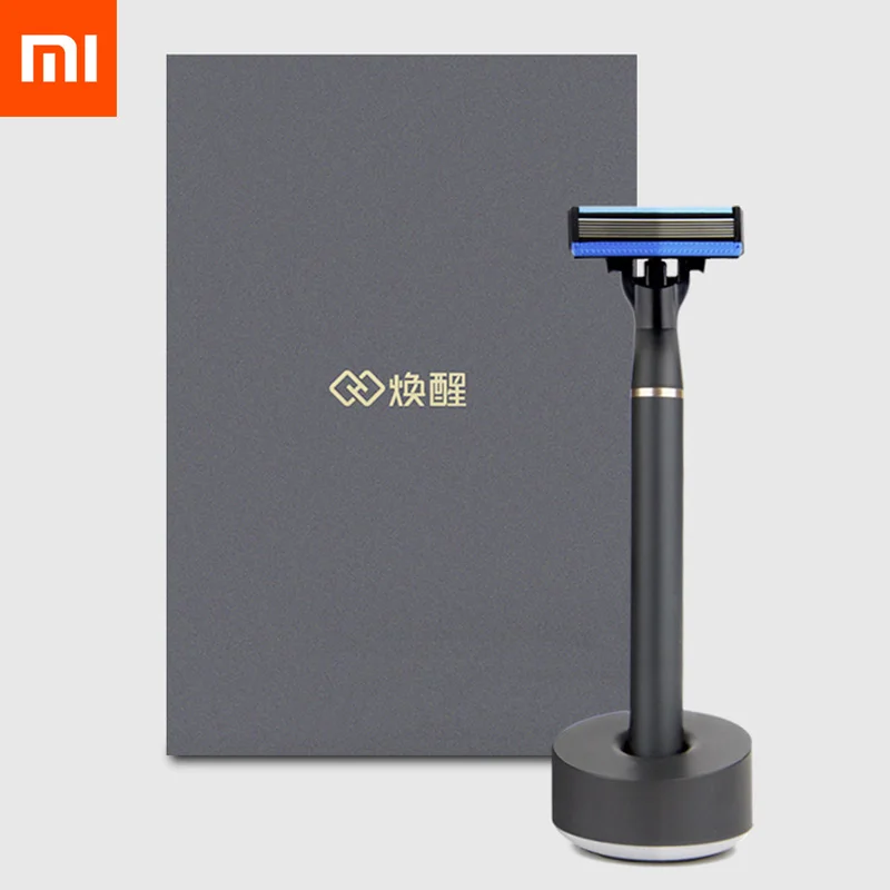 Оригинальная Xiaomi Huanxing бритва, ручная бритва, бритва для бороды, магнитная бритва, Сменное бритвенное лезвие, клипса, не электрическая