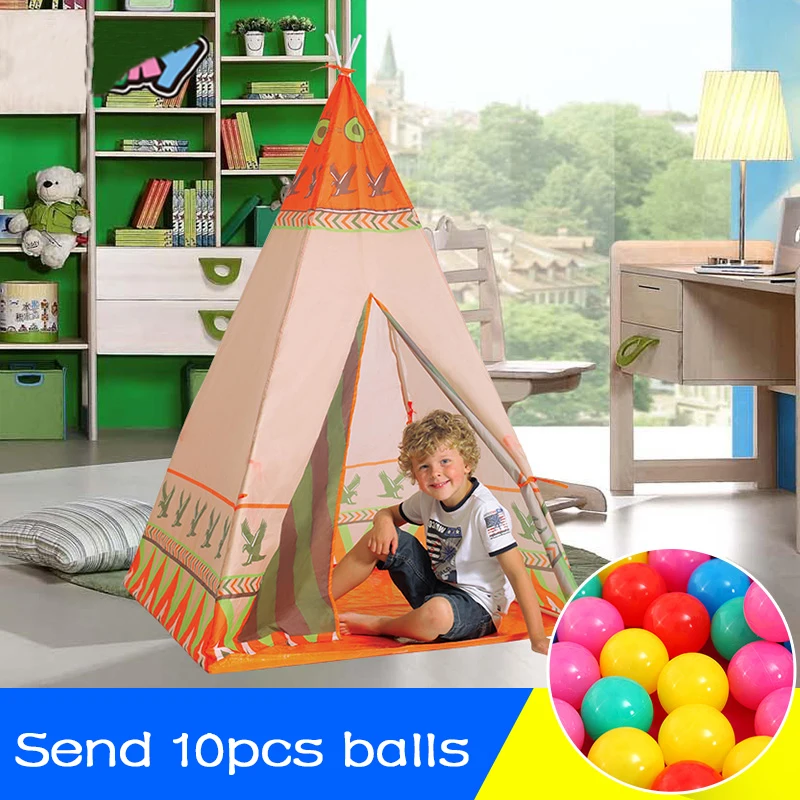 Детские игровые палатки рандомный вигвам безопасный портативный игровой домик