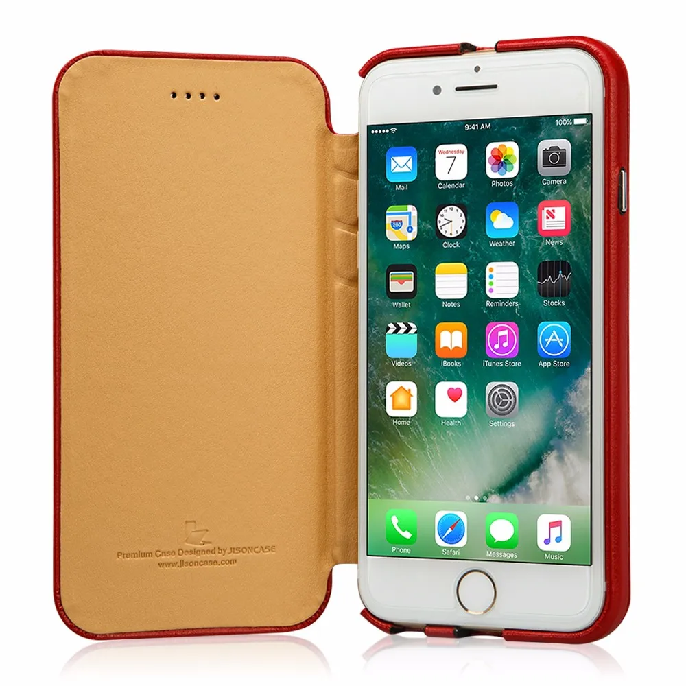 Jisoncase Чехол для iPhone 7 7 Plus флип смарт-чехол из искусственной кожи Магнитный чехол для мобильного телефона s для iPhone 7 Чехол для iPhone 7 Plus