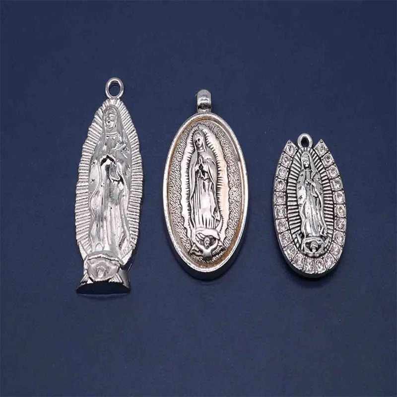 Религиозная подвеска жемчужная детская медаль держатель Guadalupe Женская 20