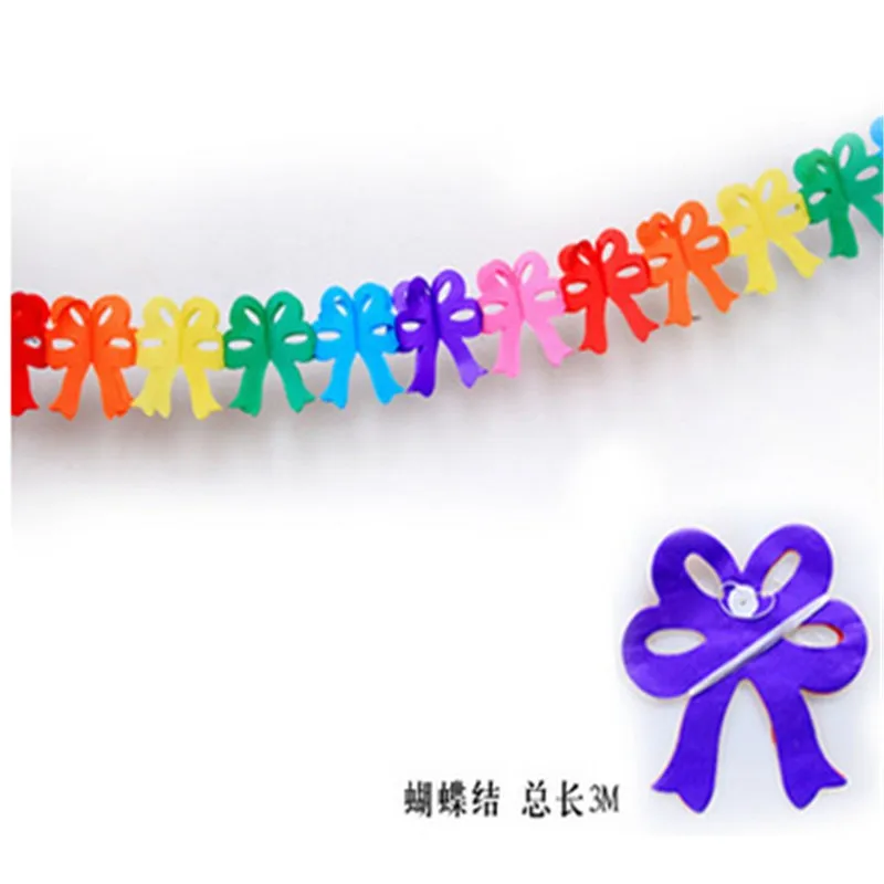 2016 красочная Бумажная гирлянда подвесной флажок флаг для вечеринки Декор баннер