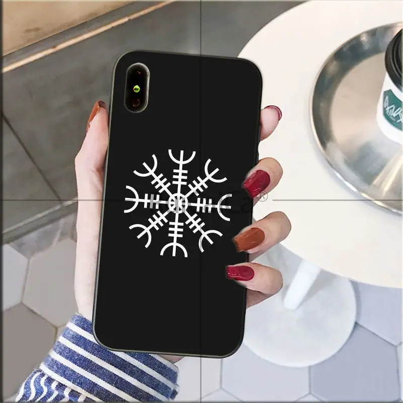 Ruicaica Viking Vegvisir Odin скандинавский ТПУ мягкий силиконовый черный чехол для телефона