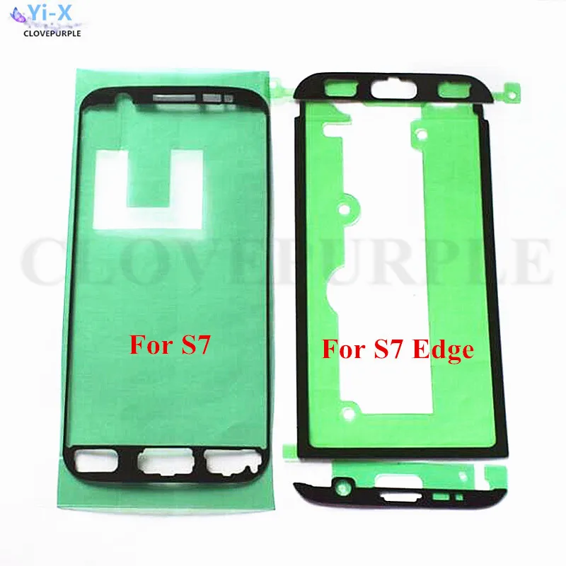 10 шт./Лот наклейка на переднюю рамку экрана клейкая лента для Samsung Galaxy S7 G930 / Edge G935 |