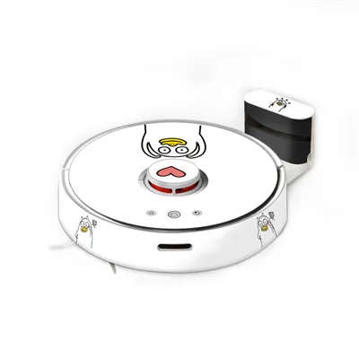 duckling Наклейка для роботов-пылесосов Roborock S50 S51 S55, украшенная защитной пленкой Миньон, оранжевая, цветная полоска, мультяшный дизайн - Цвет: duckling