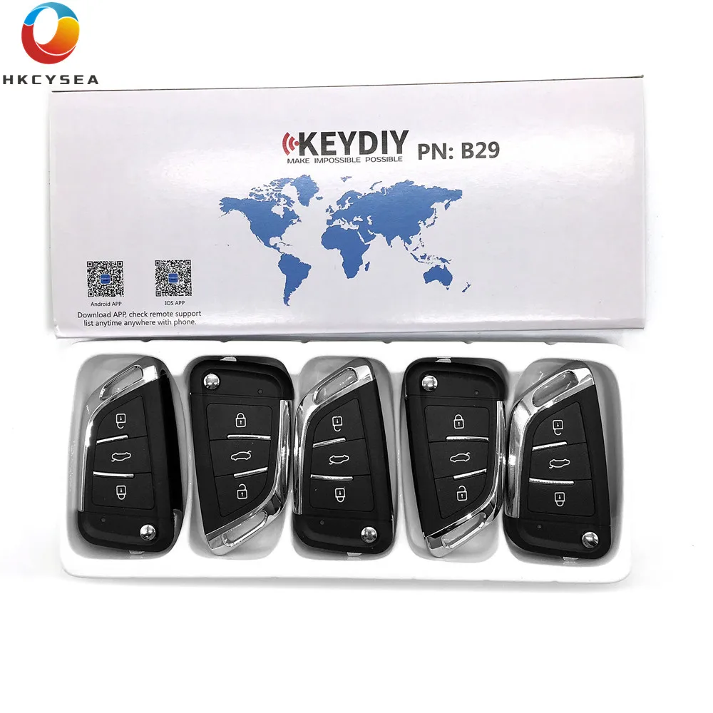 HKCYSEA 5/10/15PCS Universal Remote KEYDIY B Series B29 3 Button Key for KD900 KD900+ URG200 KD-X2 Mini KD Key Generator