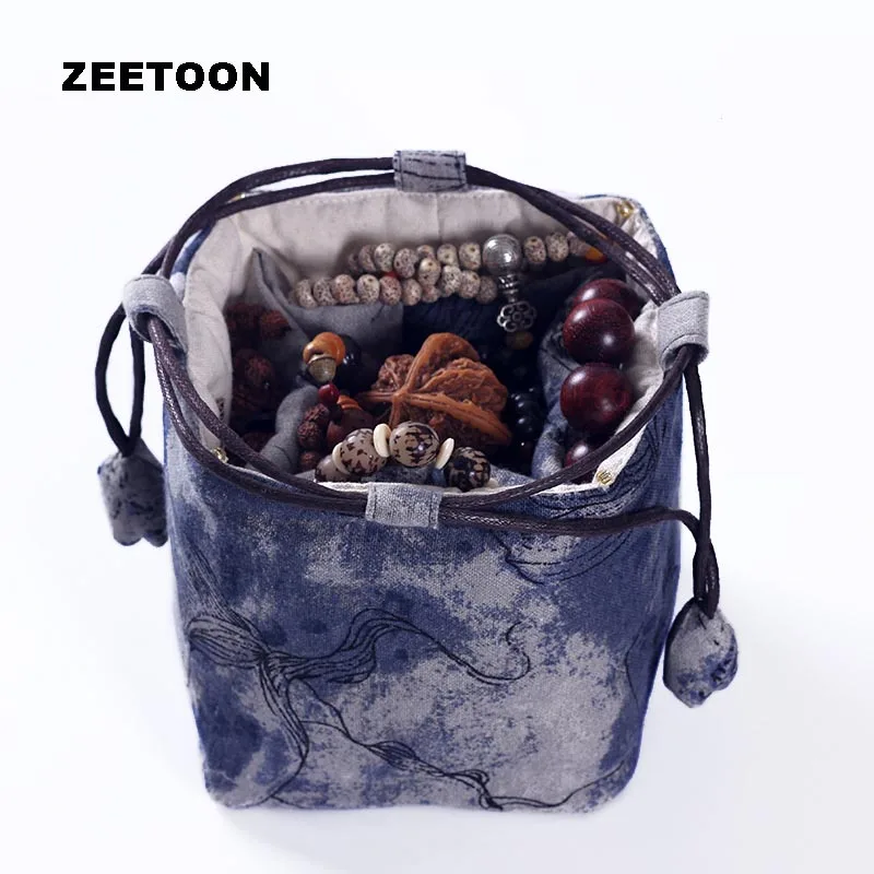 Сумка для хранения в японском стиле ручная работа ювелирные изделия на шнурке