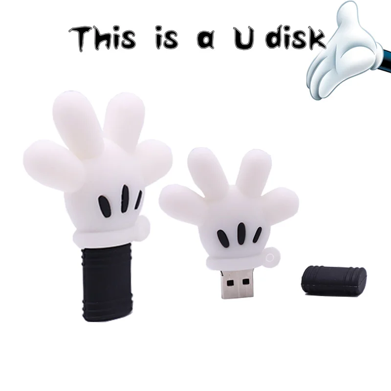 Милый мультяшный usb флеш накопитель 4 ГБ 8 16 32 64 портативный с реальной емкостью