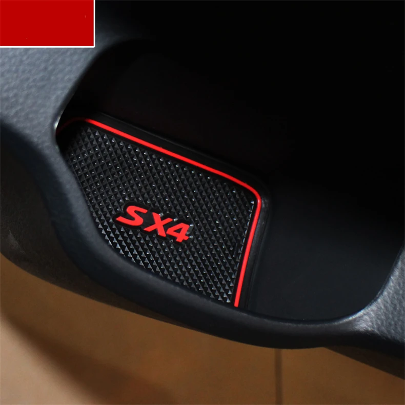 Автомобильные нескользящие накладки для Suzuki SX4 2011 на внутреннюю чашку дверные