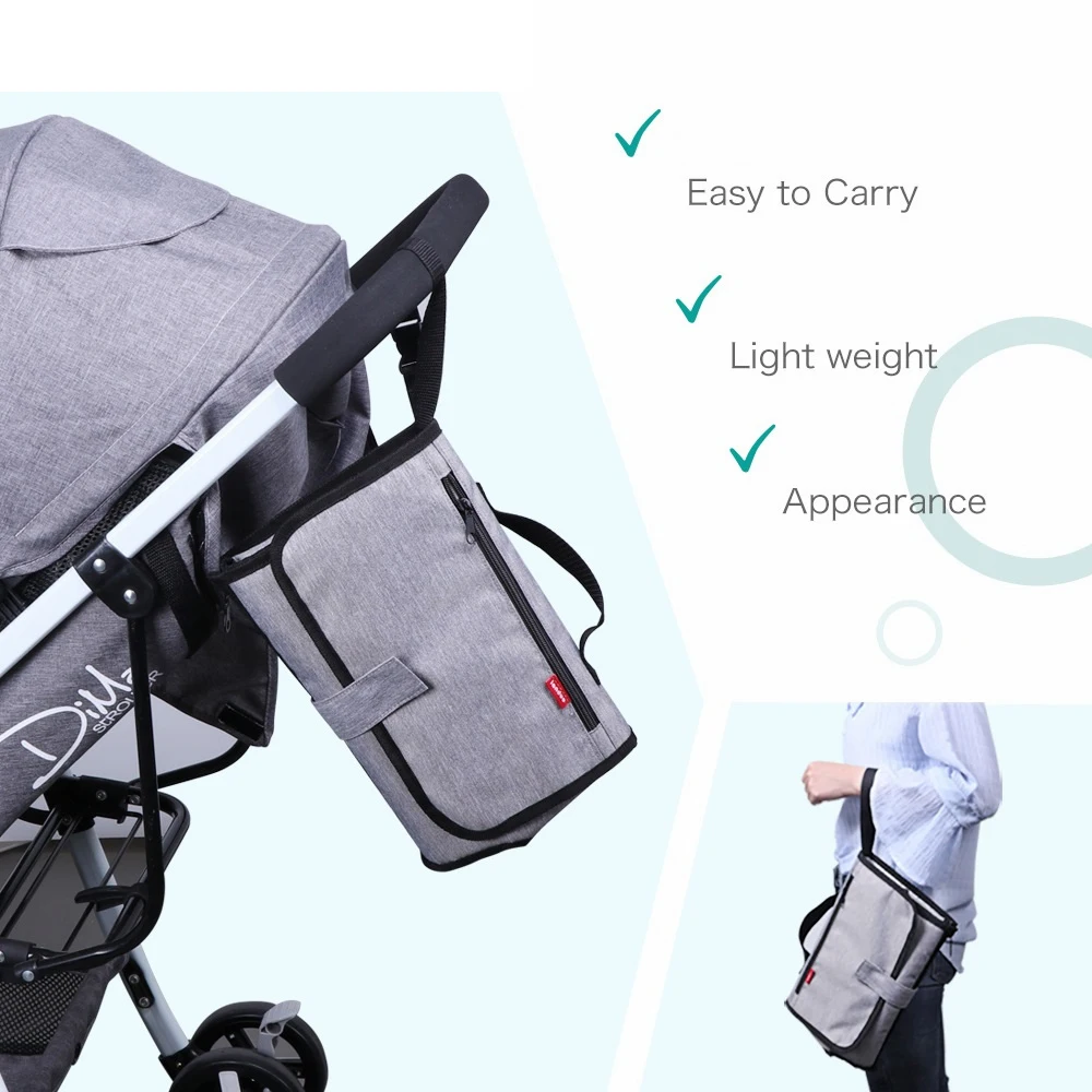 Детские сумки для подгузников на молнии Влажная/сухая Сумка водонепроницаемая