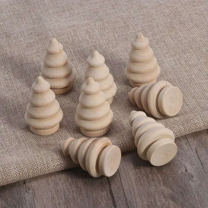 10 шт. деревянная кукла колышки для кукол елка DIY игрушка дома искусство