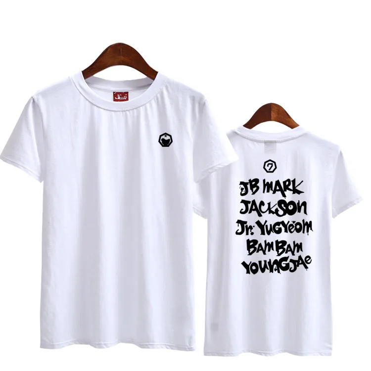 Футболка с принтом и коротким рукавом got7 футболка круглым вырезом для 3 х лет всех