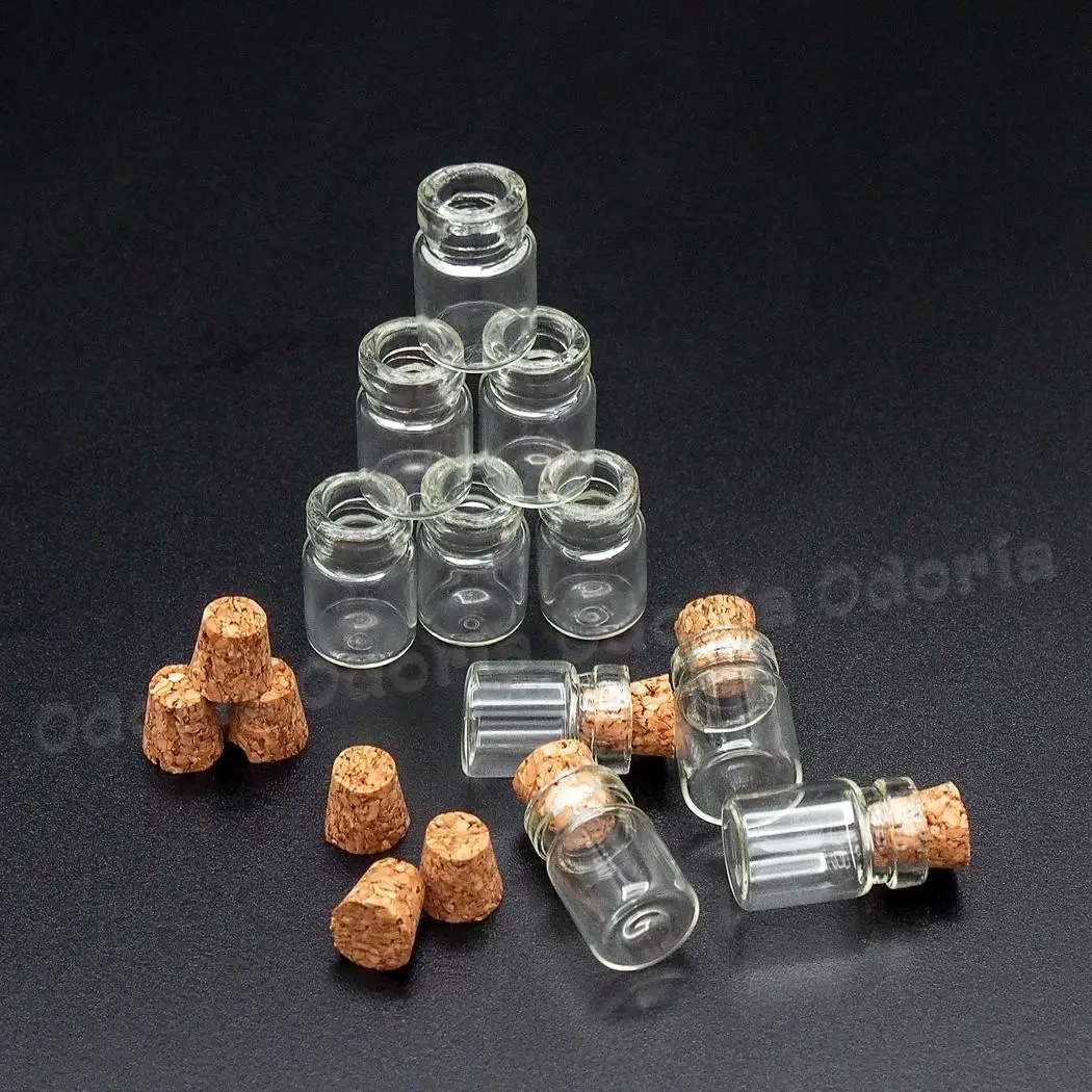 Odoria 1:12, миниатюрные 10 шт. стеклянные бутылки, баночки с пробкой для хранения продуктов, кукольный домик, кухонные принадлежности