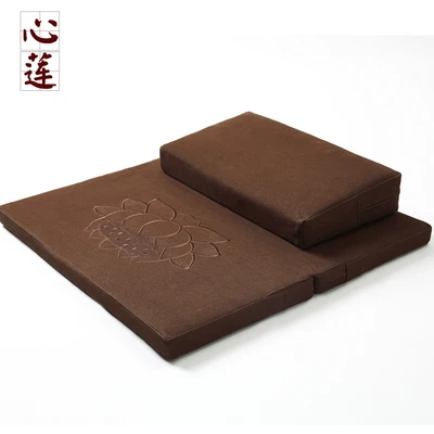 Coffee color 60x70 см Юго-Восточная Азия складной Лотос китайский дзен буддизм зафу и Забутон медитация подушка для медитации дзен буддизм - Цвет: Coffee color