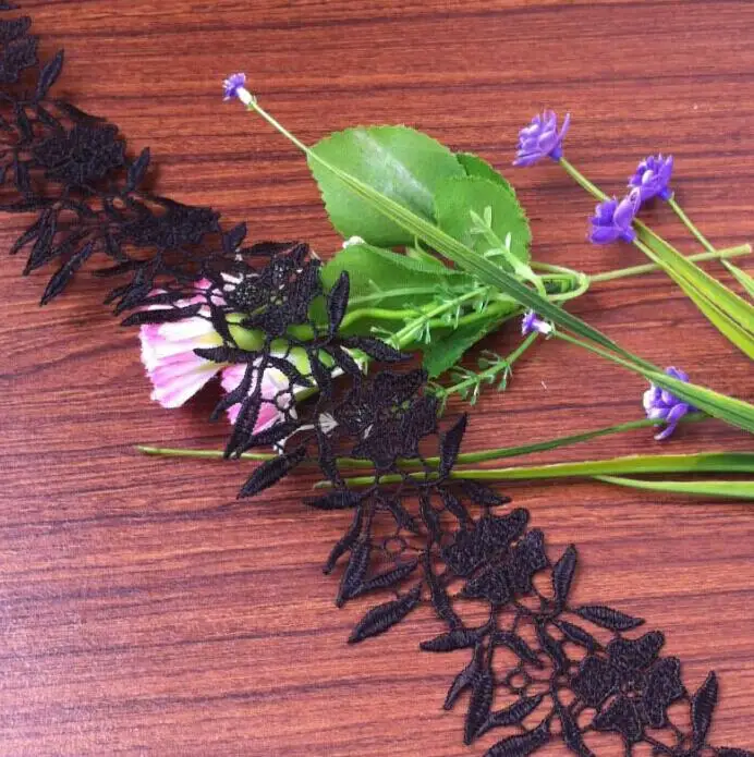 Новинка 2 метра ширина 6 см кружево для рукоделия украшение скрапбукинга листья