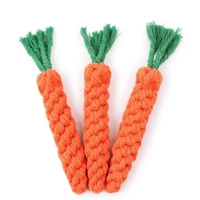1pc carrot pet dog toy 24cm long braided cotton rope puppy chew toys 2021 hot fashion pet funny playing toy chew teeth cleaning