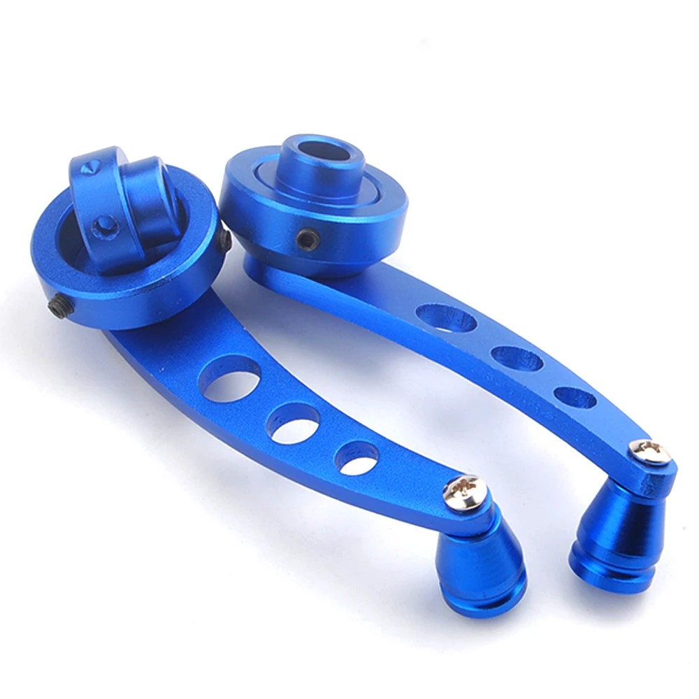 1 Pair Aluminium Auto Car Window Winders Glass Door Cranks Left Right Handles Blue Fit For Universal Styling Accessories | Автомобили и