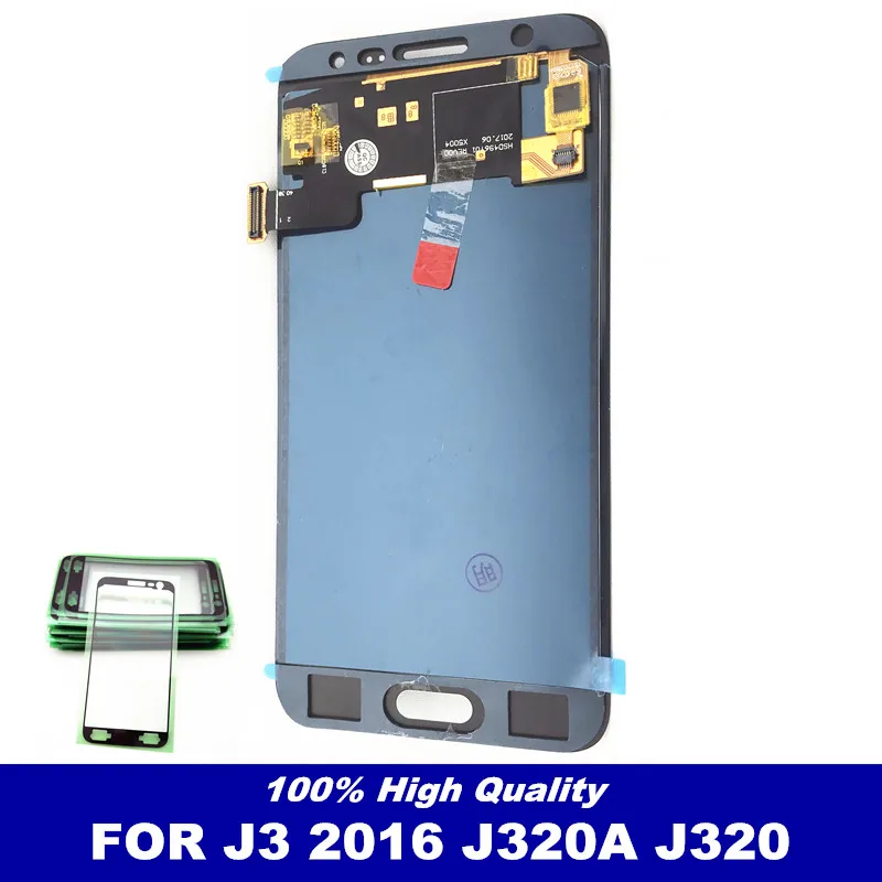 Для Samsung Galaxy J3 2016 J320 J320A J320F J320P ЖК дисплей сенсорный дигитайзер экран сборка LCDs