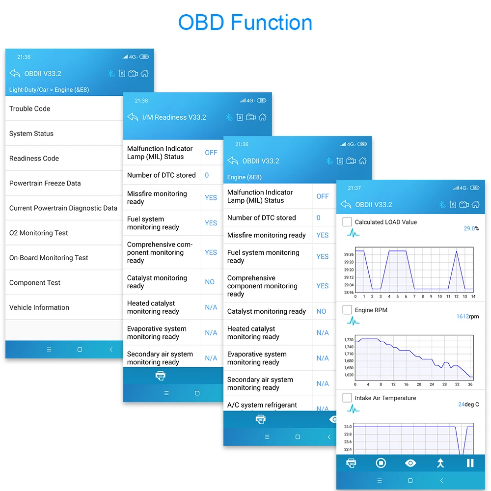 Xtuner X500 OBD2 автомобиля диагностический инструмент Поддержка Bluetooth Android сканер ABS EPB