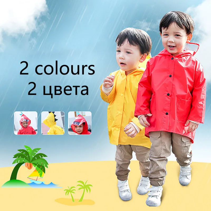 Новый милый маленький динозавр полиэстер непроницаемый плащ для детей девочек