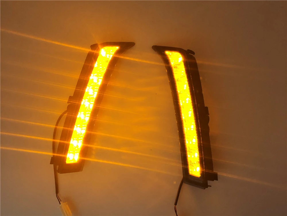 

1Set For Subaru Forester 2013 2014 2015 2016 2017 2018 Daylight Car LED DRL Daytime Running Lights Fog Lamp with Turn Signal