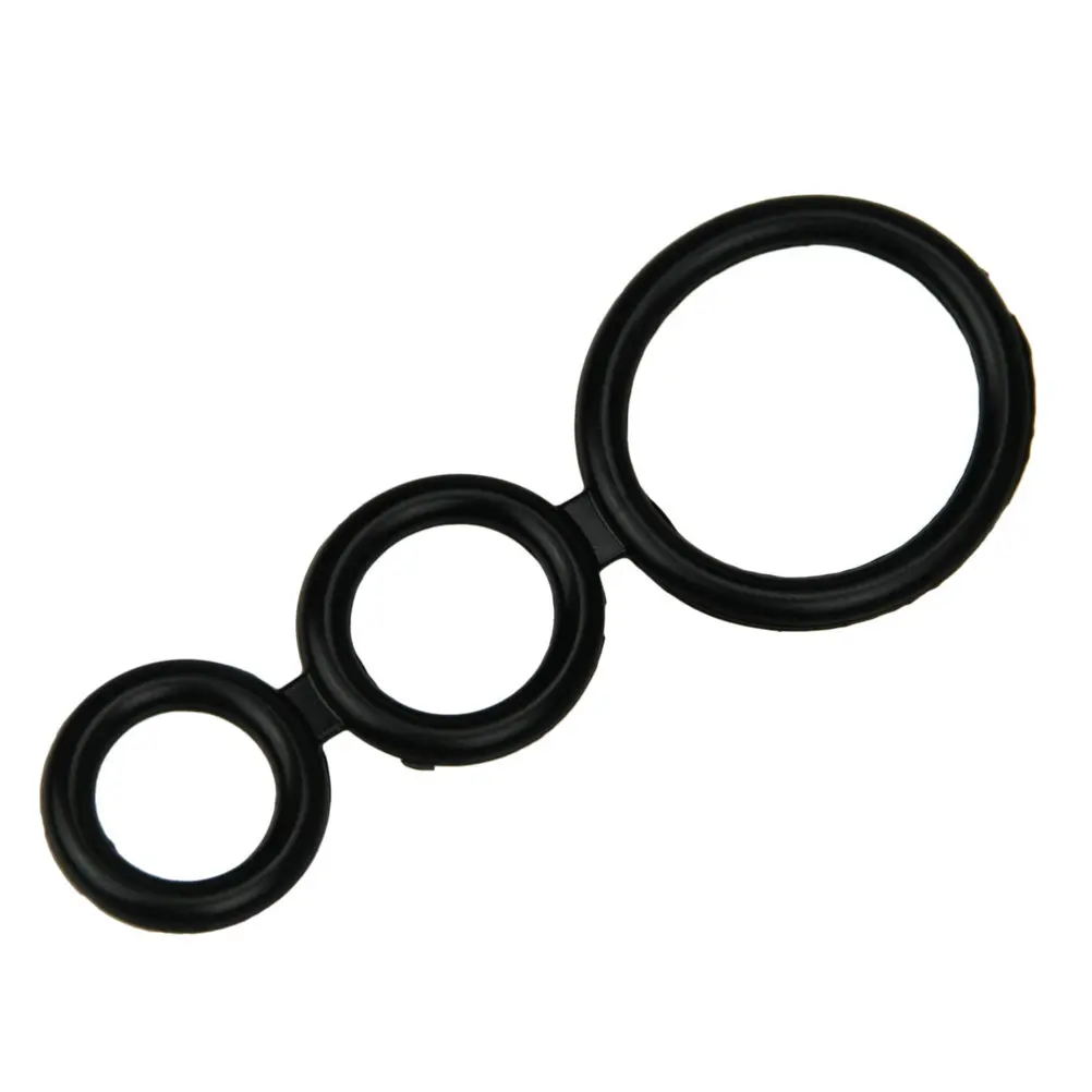 Тройное кольцо для задержки пениса клетка приспособление эрекции средство