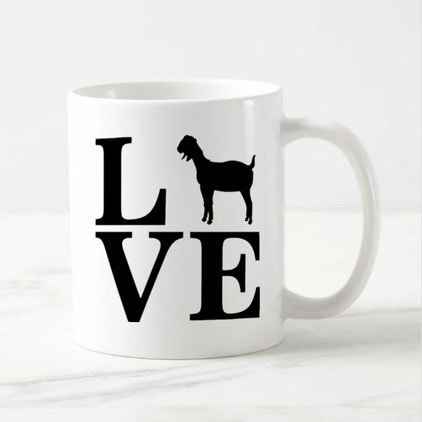 Кофейная кружка Коза для чая и пива в виде козы с принтом животных 11 унций|mug love|tea