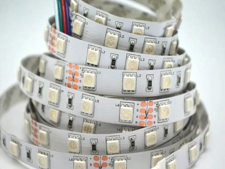 Неводонепроницаемая Светодиодная лента 5 м 24 В 5050 светодиодов|led strip light box|led 12vled 3x1w