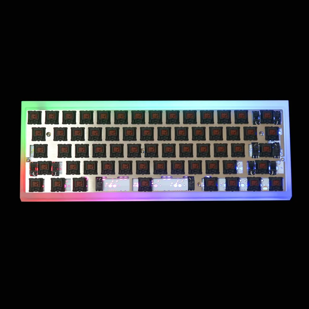 Полностью собранная клавиатура TOFU 60% с DZ60 PCB Gateron mx бесшумные переключатели