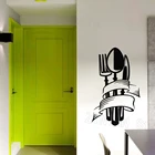 Кухонные наклейки на стену нож ложка наклейка вилка виниловая наклейка домашний Декор Гостиная Столовая Украшение Искусство Фрески Z449