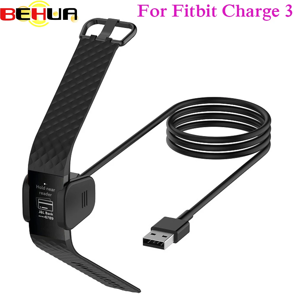 Сменное Зарядное устройство USB для смарт браслета Fitbit Charge3 usb кабель зарядки 3