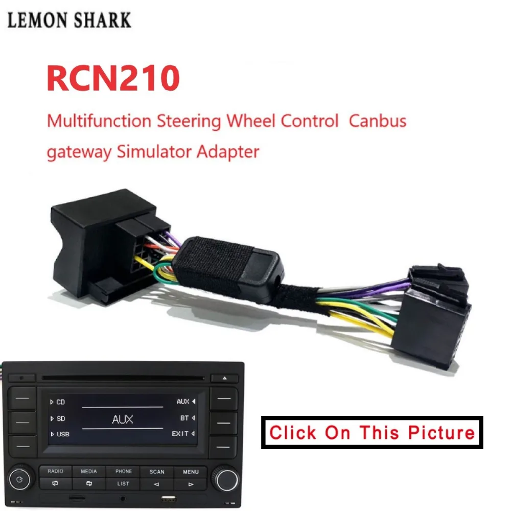 LEMON SHARK Автомагнитола RCN210 CD-плеер USB MP3 AUX Bluetooth 9N 31G 035 185 для VW Golf Jetta MK4 Passat B5 Polo RCN 210