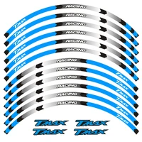 motorcycle front and rear wheels edge outer rim sticker reflective stripe wheel decals for yamaha tmax