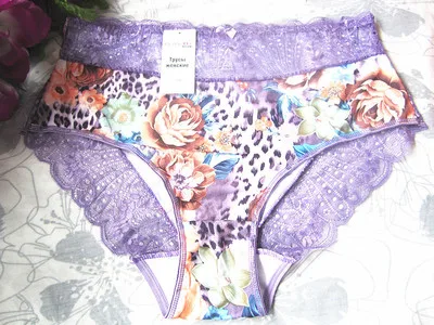 Лаванда Женские трусики сексуальное женское нижнее белье ropa interior femenina кружева цветок полые размера плюс 6XL БОЛЬШОЙ размер Нижнее белье женские трусики - Цвет: Лаванда