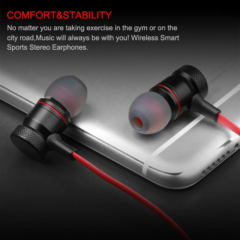 Magift9 Wireless Bluetooth 4.1 Magnet Earphones In-ear Stereo Music Earphone with Micphone for Smartphones | Электроника