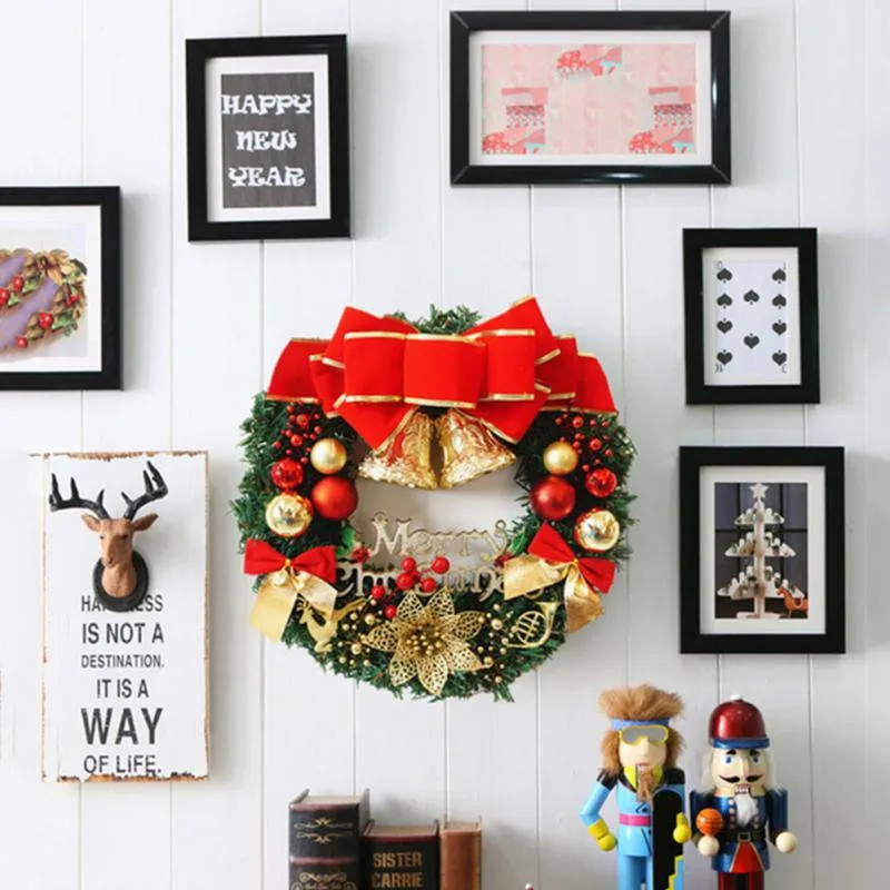 Рождественский венок ручной работы из ротанга кулон гирлянда торговый центр