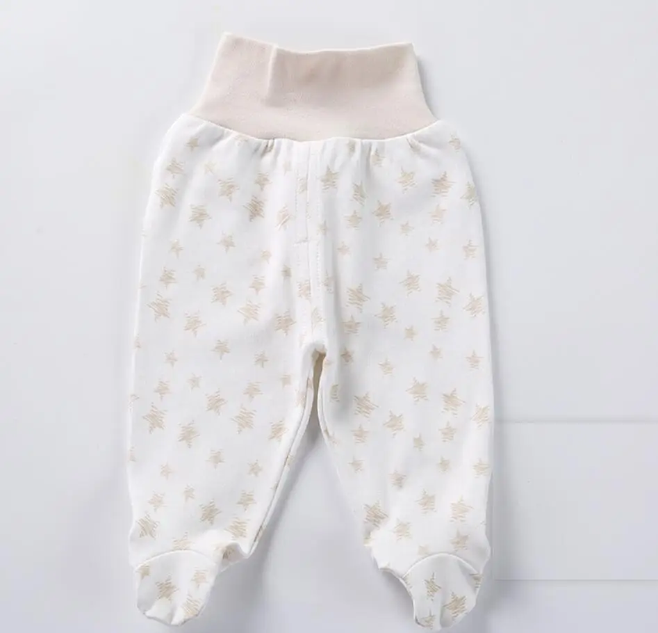 apricot stars Штаны для малышей; хлопок; Штаны для младенцев; колготки для новорожденных; детские штаны; одежда для малышей; сезон весна-осень; детские брюки с высокой талией - Цвет: apricot stars