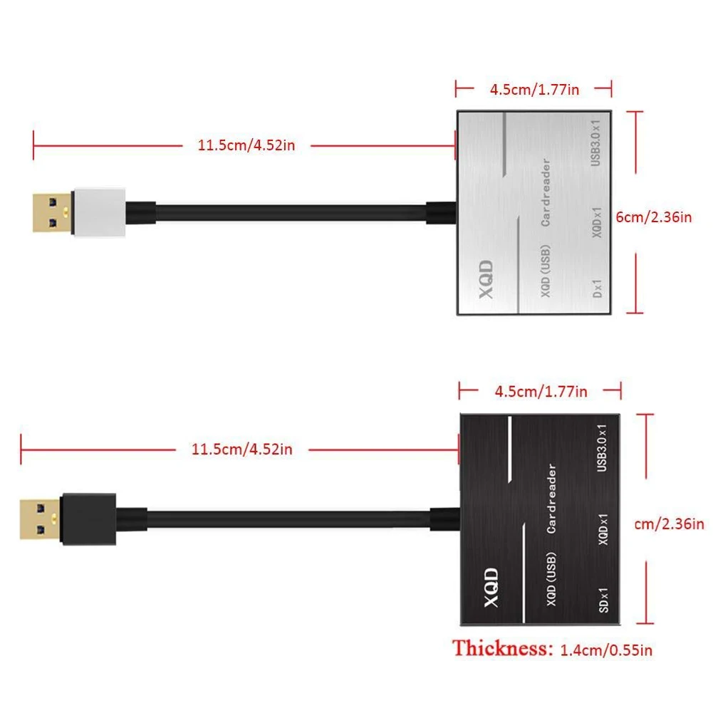 Кард-ридер алюминиевый сплав фото видео тип-c флэш-память камера USB3.0/2,0 XQD ABS Портативный для sony G серии#0103