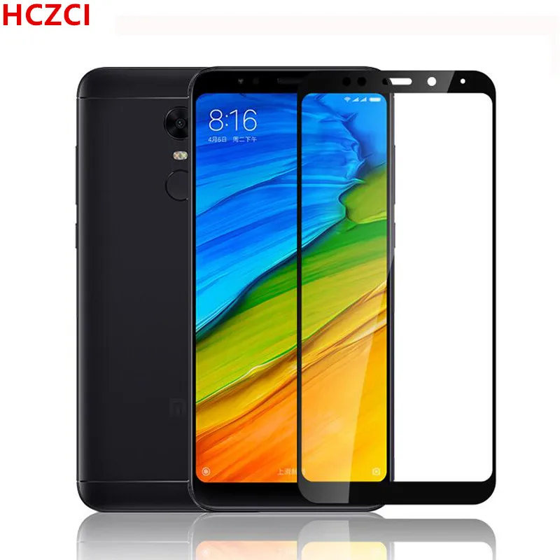HCZCI Glass for Xiaomi 5Plus tempered full cover prime screen protector xiaomi Redmi 5 Protect protective glass Film | Мобильные