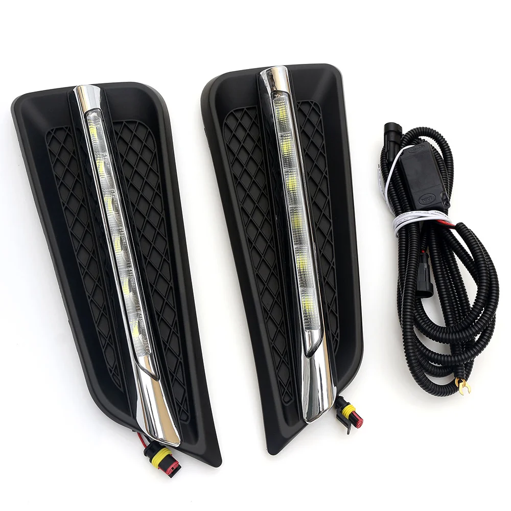 NOVSIGHT 2 шт. Автомобильный светодиодный дневный ДХО дневные ходовые огни