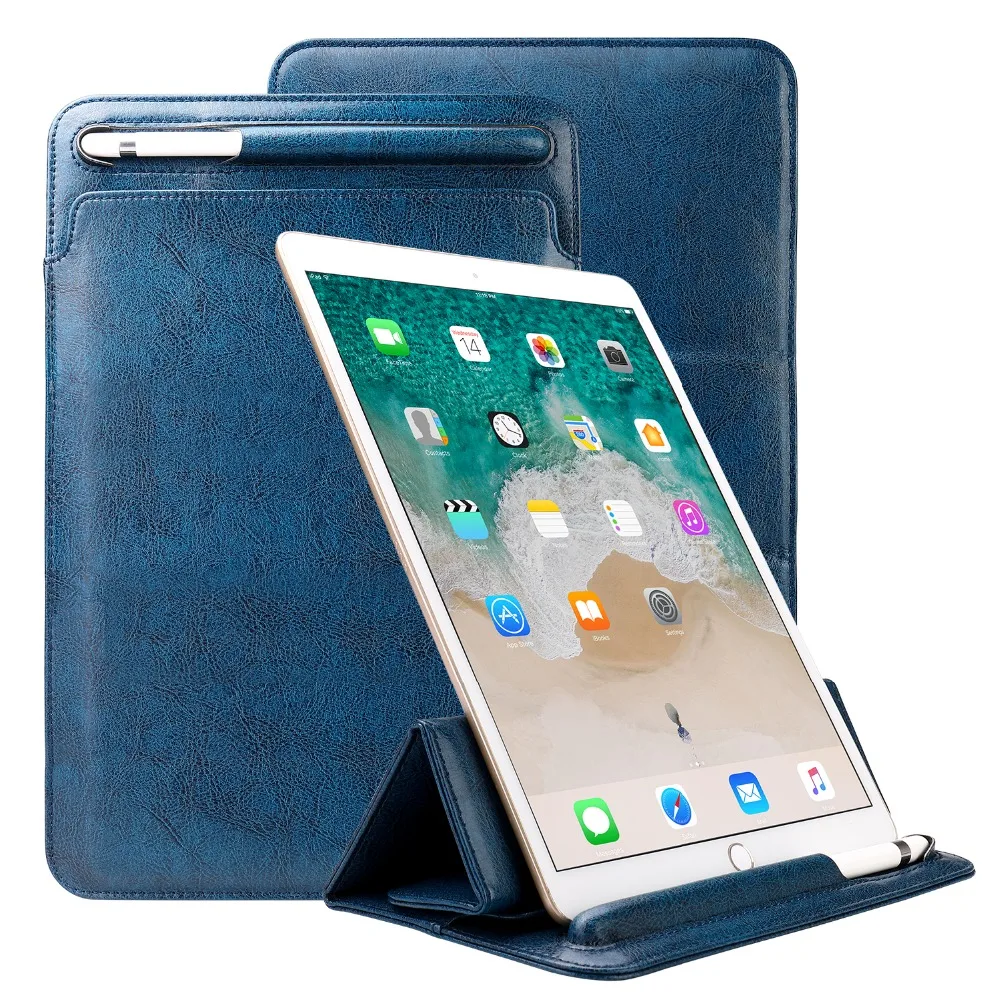 Роскошный микрофибровый чехол с рукавом для iPad Pro 10,5 чехол Роскошный чехол-книжка Сумка-карандаш держатель Слот для iPad Pro 10,5