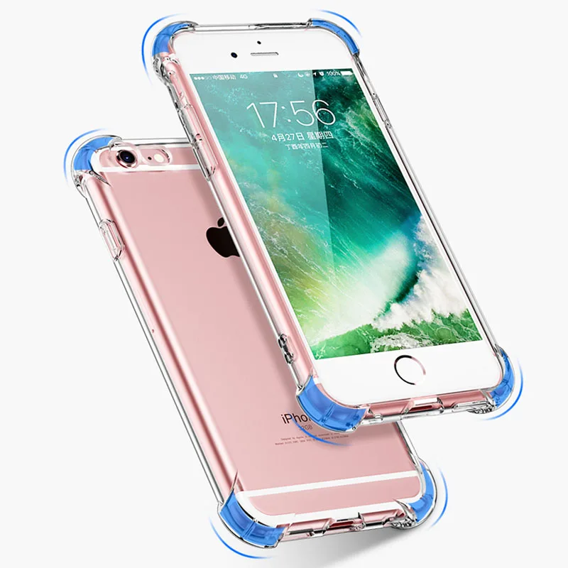 BRCSBOW 1.5mm Ultra Thin Clear TPU Silicone i Phone 6 Case for Apple iPhone Plus Soft Cover Transparent Cases |