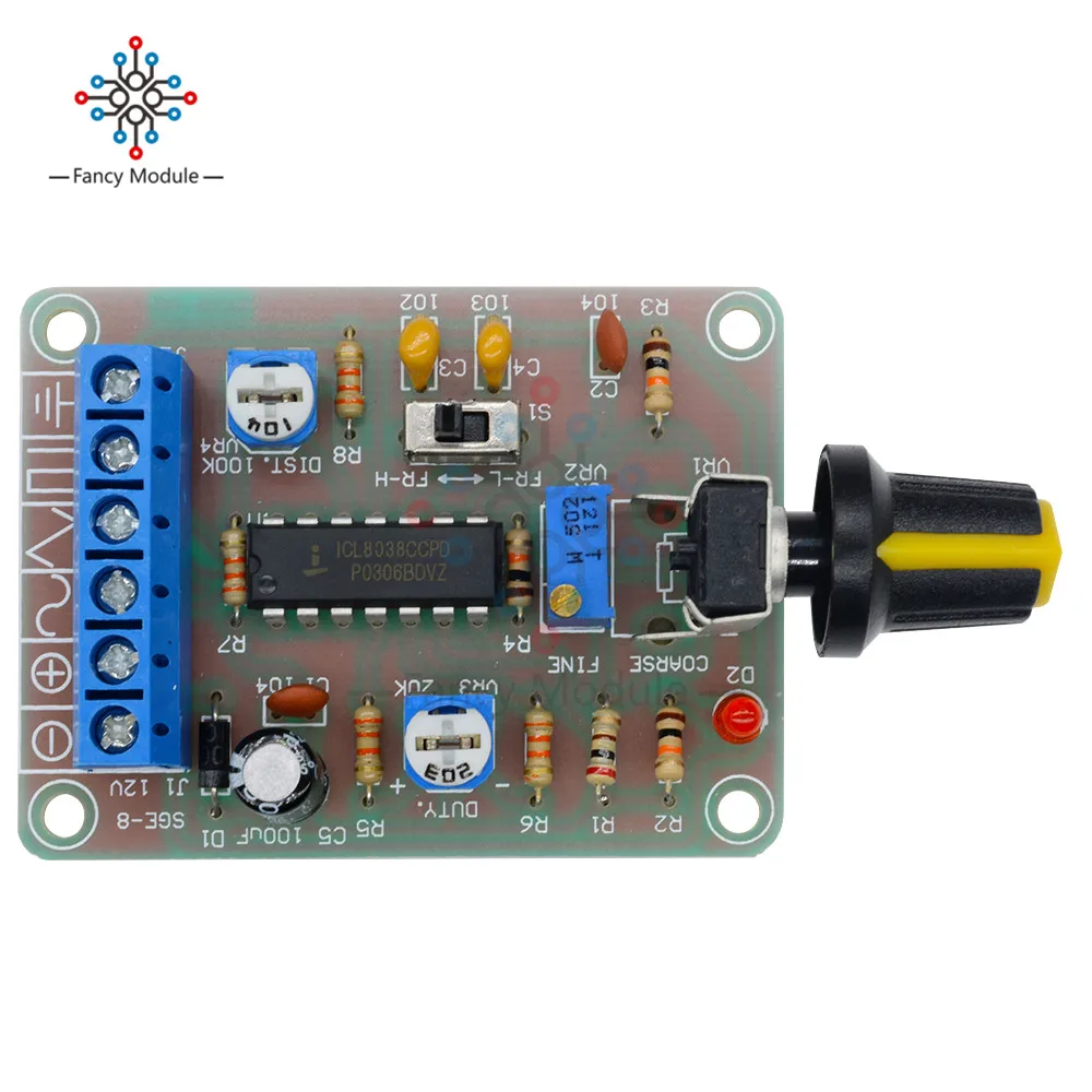 ICL8038 монолитная функция генератор сигналов модуль DIY Kit синус квадратный треугольник