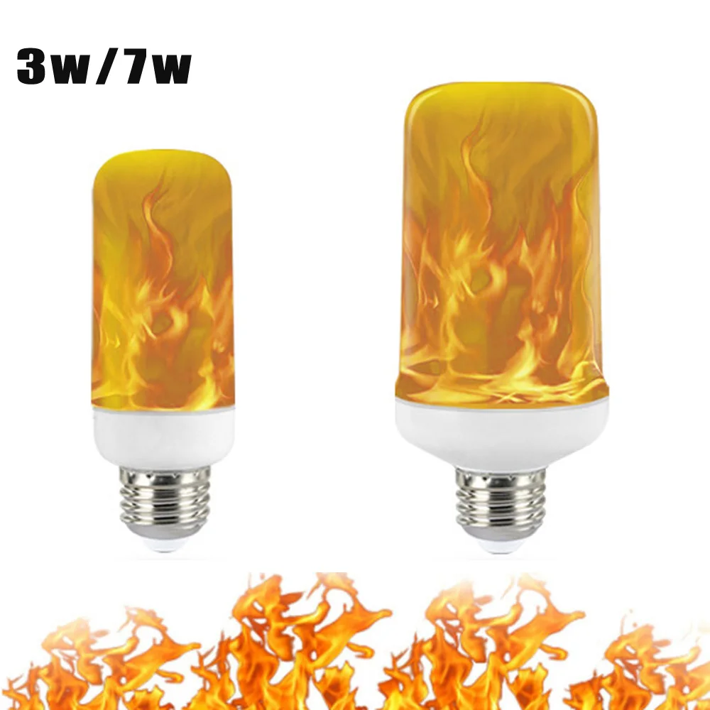 Лампа мини E27 3/4 режимов факел пламя свет эффект огня сад фестиваль романтическое