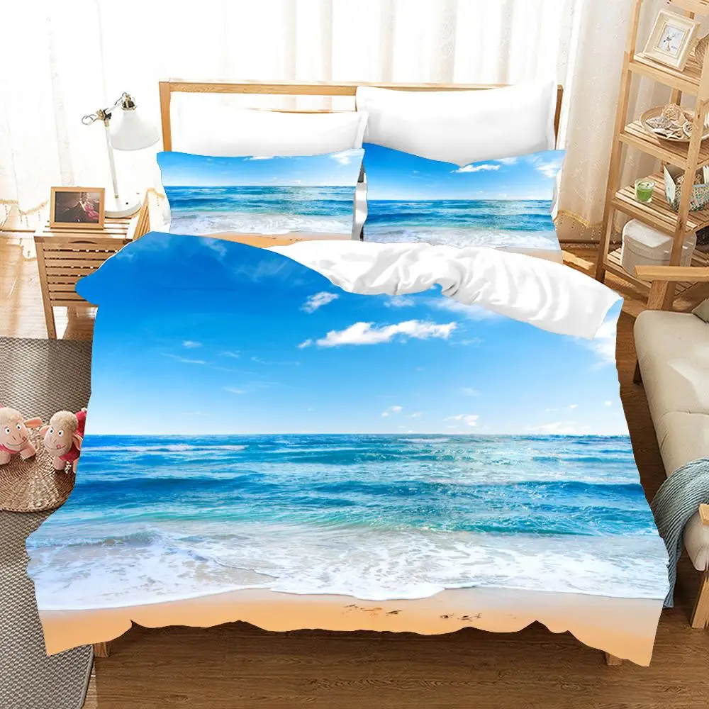 Набор постельного белья с 3D принтом крутая летняя Морская звезда пляжный отдых