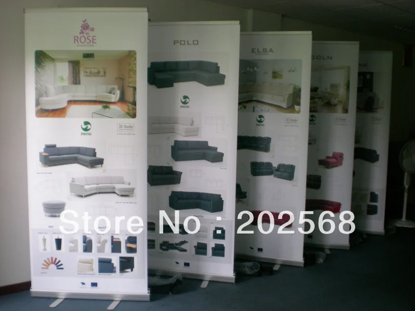 Горячее предложение! Выдвижная выдвижная стойка для баннеров из алюминия 32 &quotx