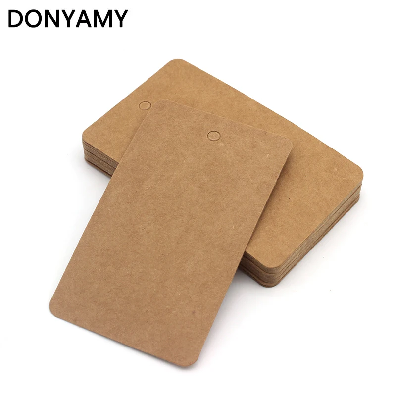 DONYAMY пустые ретро бирки для подарков 50 шт. 5x10 см ярлык подарка своими руками DIY