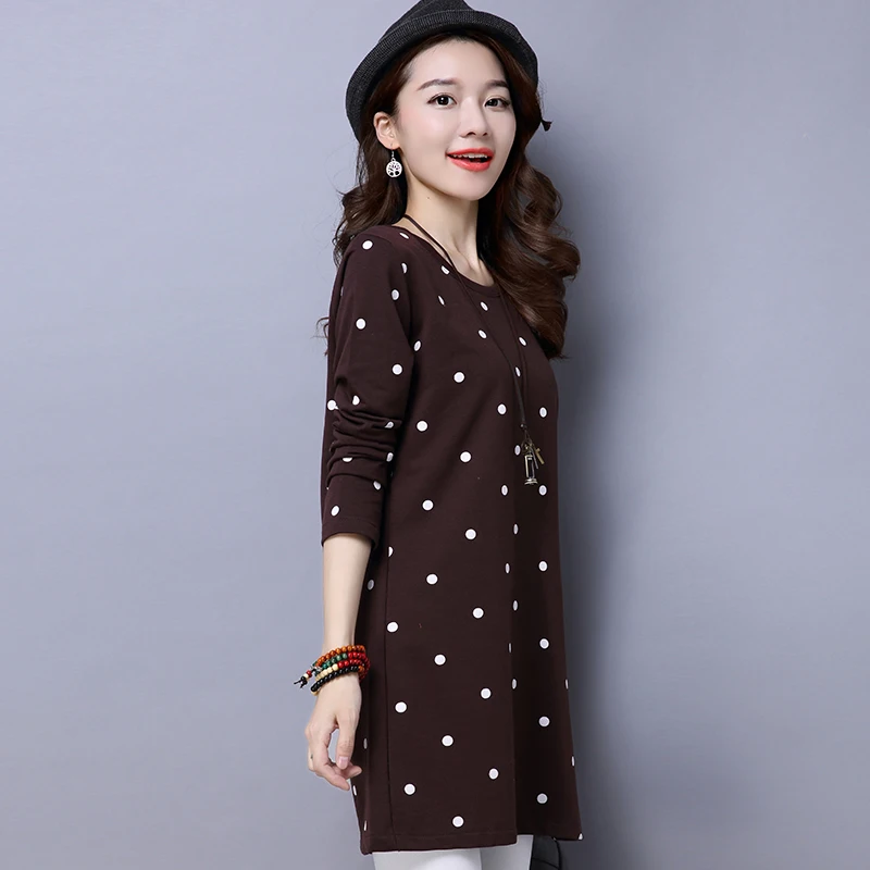 AREALNA 2020 осень кимоно для женщин в горошек девочек Рубашка с длинными рукавами