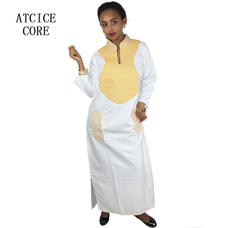 Африканские платья для женщин из мягкого материала с вышивкой дизайнерское